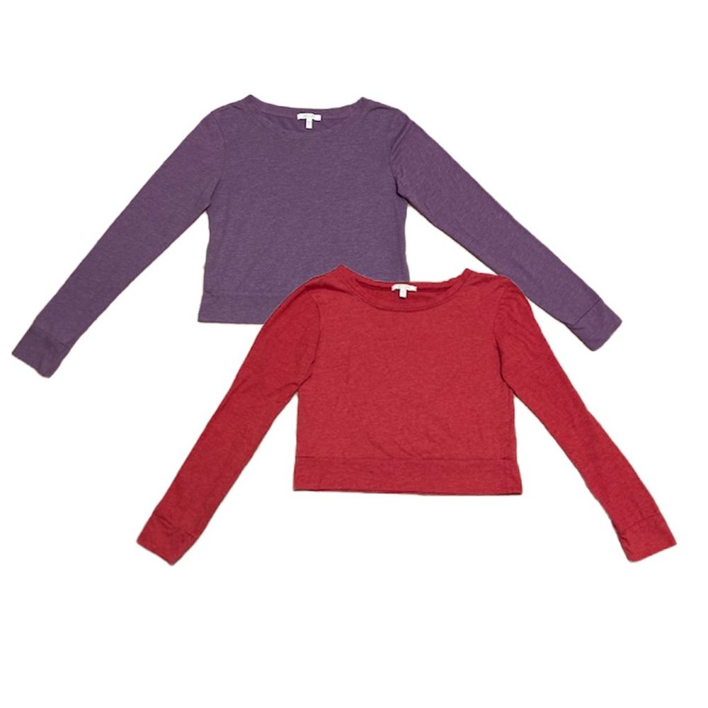 dELiA*s Long Sleeve Crop Pullovers LOT OF 2 (EUC)